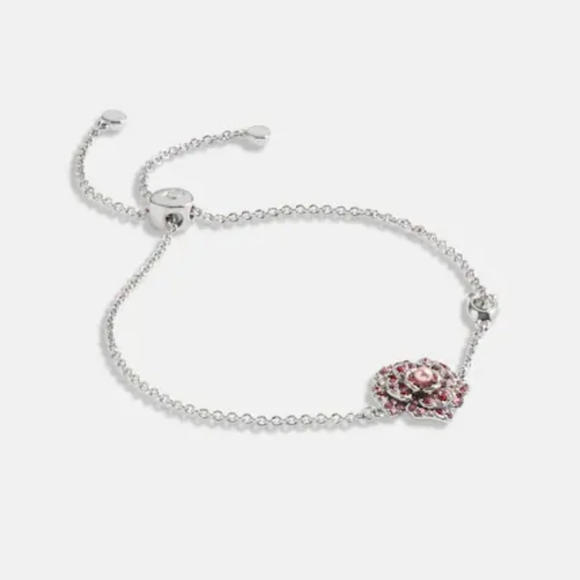 COACH Sparkling Rose Slider Bracelet - Picture 4 of 4
